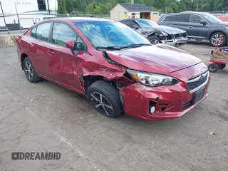 2019 Subaru Impreza Premium with VIN 4S3GKAC60K3609069, listed as a IAAI auction lot 42755337 with 90,437 mi miles and . Bid and sale history available at DreamBid. Image 1.