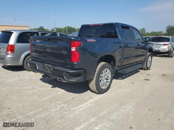 2019 Chevrolet Silverado 1500 LT Trail Boss with VIN 1GCPYFED6KZ293682, listed as a Copart auction lot 59518924 with 127,799 mi miles and Salvage Title. Bid and sale history available at carsss.com. Image 3.