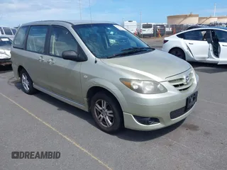 2005 Mazda MPV LX with VIN JM3LW28A050539186, listed as a IAAI auction lot 42383924 with 83,174 mi miles and . Bid and sale history available at DreamBid. Image 1.