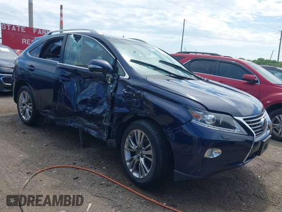 2014 Lexus RX 350 with VIN JTJBK1BAXE2464257, listed as a IAAI auction lot 42300903 with 86,273 mi miles and . Bid and sale history available at DreamBid. Image 1.
