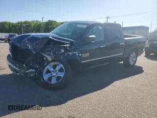 2018 Ram 1500 Big Horn with VIN 1C6RR7LT6JS298093, listed as a Copart auction lot 57454835 with 57,638 mi miles and Salvage title. Bid and sale history available at DreamBid. Image 1.