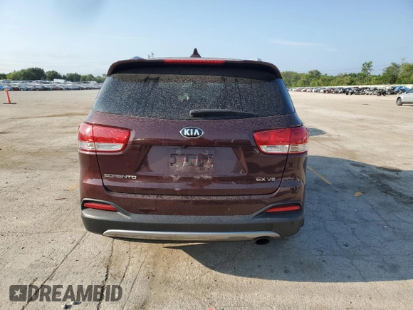 2016 Kia Sorento EX with VIN 5XYPHDA58GG132601, listed as a Copart auction lot 63707145 with 112,987 mi miles and Clean title. Bid and sale history available at DreamBid. Image 6.