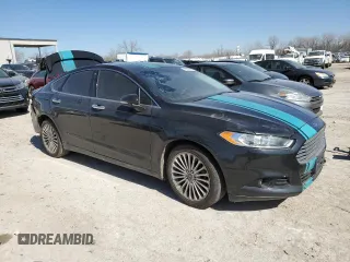 2014 Ford Fusion Titanium with VIN 3FA6P0K99ER196485, listed as a Copart auction lot 48334925 with 202,655 mi miles and Salvage Title. Bid and sale history available at carsss.com. Image 4.