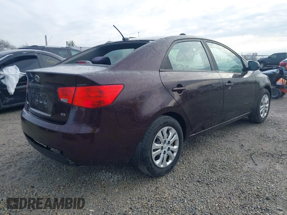 2011 Kia Forte EX with VIN KNAFU4A2XB5444513, listed as a IAAI auction lot 42002807 with 233,408 mi miles. Bid and sale history available at carsss.com. Image 4.