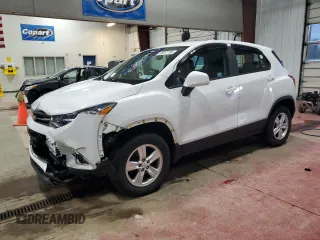 2018 Chevrolet Trax LS with VIN KL7CJNSB8JB603626, listed as a Copart auction lot 55661185 with 46,483 mi miles and Salvage Title. Bid and sale history available at carsss.com. Image 1.