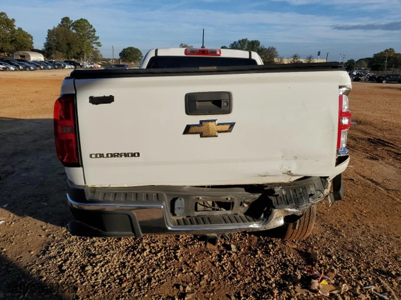 2020 Chevrolet Colorado 2WD Work Truck with VIN 1GCHSBEA2L1237906, listed as a Copart auction lot 80950404 with 36,630 mi miles and Salvage Title. Bid and sale history available at carsss.com. Image 6.
