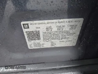 2019 Chevrolet Trax LS with VIN 3GNCJNSB9KL184972, listed as a IAAI auction lot 41724874 with 112,114 mi miles. Bid and sale history available at carsss.com. Image 9.