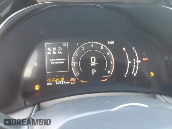 2024 Lexus TX 350 with VIN 5TDAAAB63RS002392, listed as a Copart auction lot 65291525 with 62,857 mi miles and Salvage title. Bid and sale history available at DreamBid. Image 9.