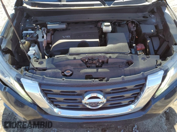 2017 Nissan Pathfinder SL with VIN 5N1DR2MNXHC630140, listed as a Copart auction lot 46420175 with 95,600 mi miles and Salvage title. Bid and sale history available at DreamBid. Image 14.