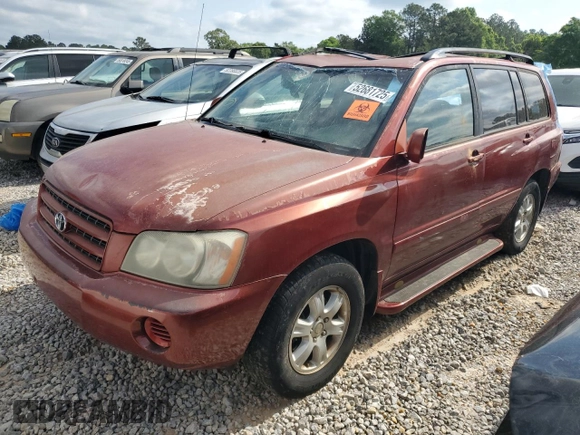 2003 Toyota Highlander z VIN JTEGF21A830096055, wystawiony jako Copart lot #52681725 z przebiegiem 188 892 mil mil oraz Szkoda całkowita • Salvage title. Historia ofert i sprzedaży dostępna na DreamBid. Obrazek 1.