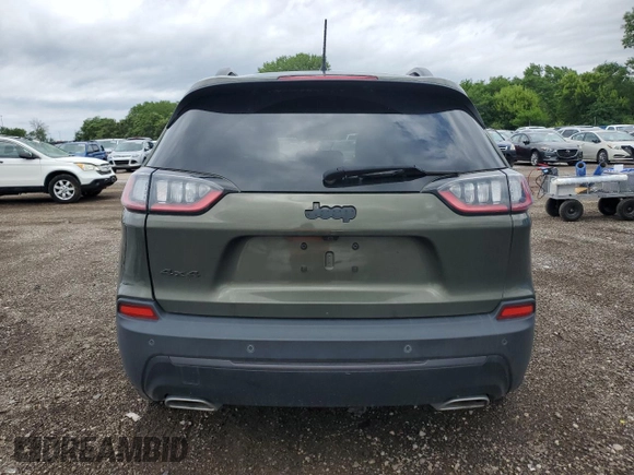 2021 Jeep Cherokee Latitude Lux with VIN 1C4PJMMX0MD220537, listed as a Copart auction lot 61553615 with 37,305 mi miles and Salvage title. Bid and sale history available at DreamBid. Image 6.
