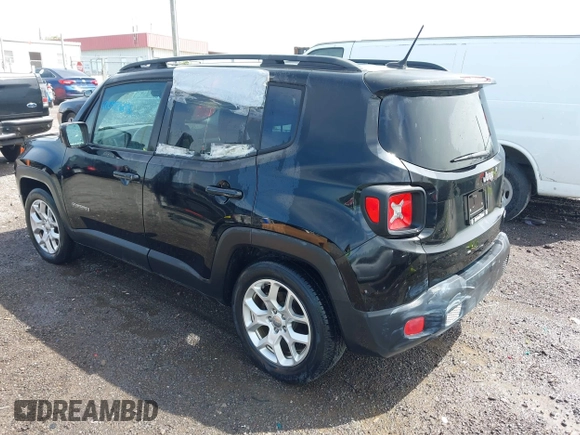 2017 Jeep Renegade Latitude with VIN ZACCJABB2HPG07439, listed as a IAAI auction lot 42092602 with 119,364 mi miles. Bid and sale history available at carsss.com. Image 3.