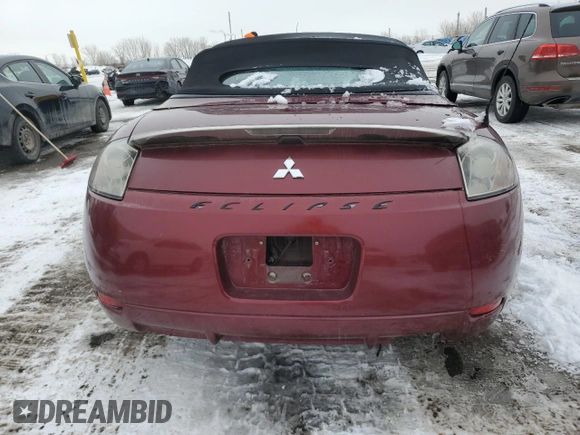 2007 Mitsubishi Eclipse GS with VIN 4A3AL25F47E061575, listed as a Copart auction lot 47517875 with 171,747 mi miles and Salvage Title. Bid and sale history available at DreamBid. Image 6.