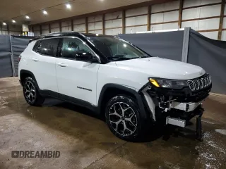 2025 Jeep Compass Limited with VIN 3C4NJDCN8ST591962, listed as a Copart auction lot 62530195 with 3,062 mi miles and Clean title. Bid and sale history available at DreamBid. Image 4.