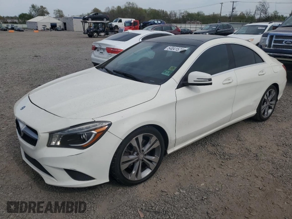 2014 Mercedes-Benz CLA 250 with VIN WDDSJ4EB6EN058556, listed as a Copart auction lot 54041575 with 91,507 mi miles and Salvage title. Bid and sale history available at DreamBid. Image 1.