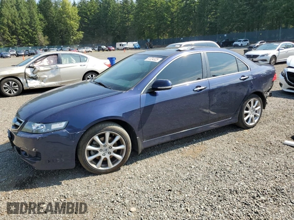 2008 Acura TSX Nav with VIN JH4CL96948C014975, listed as a Copart auction lot 61224325 with 140,429 mi miles and Salvage title. Bid and sale history available at DreamBid. Image 1.