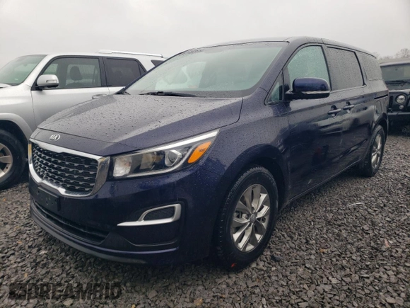 2021 Kia Sedona EX with VIN KNDMB5C11M6662525, listed as a Copart auction lot 44820825 with 53,520 mi miles and Salvage Title. Bid and sale history available at carsss.com. Image 1.