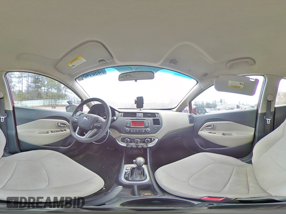 2013 Kia Rio LX with VIN KNADM4A36D6209894, listed as a Copart auction lot 49014515 with 155,920 mi miles and Salvage Title. Bid and sale history available at carsss.com. Image 12.