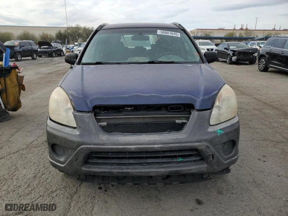 2006 Honda CR-V LX with VIN JHLRD68546C020776, listed as a Copart auction lot 50601645 with 233,222 mi miles and Salvage Title. Bid and sale history available at carsss.com. Image 5.