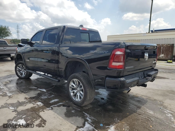2021 Ram 1500 Laramie with VIN 1C6SRFJT3MN792252, listed as a Copart auction lot 48914305 with 78,023 mi miles and Salvage Title. Bid and sale history available at carsss.com. Image 2.