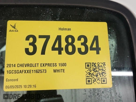 2014 Chevrolet Express Cargo z VIN 1GCSGAFXXE1162573, wystawiony jako IAAI lot #42547277 z przebiegiem 230 224 mil mil oraz . Historia ofert i sprzedaży dostępna na DreamBid. Obrazek 40.