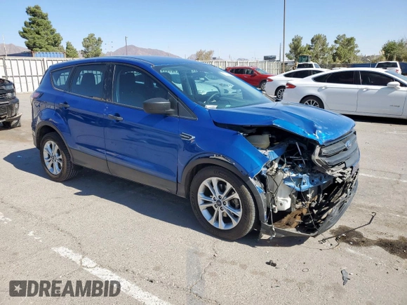 2017 Ford Escape S with VIN 1FMCU0F73HUC10243, listed as a Copart auction lot 57957465 with 79,377 mi miles and Salvage title. Bid and sale history available at DreamBid. Image 4.