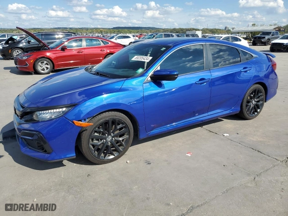 2020 Honda Civic Si Sedan with VIN 2HGFC1E58LH703102, listed as a Copart auction lot 69205434 with 0 mi miles and Clean Title. Bid and sale history available at carsss.com. Image 1.