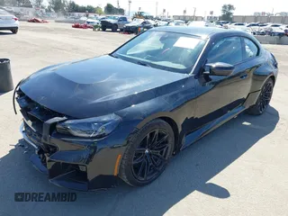 2024 BMW M2 with VIN 3MF13DM03R8E32448, listed as a IAAI auction lot 41849327 with 4,856 mi miles. Bid and sale history available at carsss.com. Image 2.