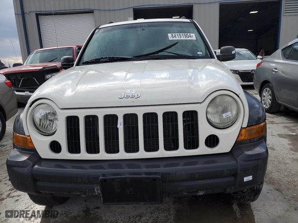 2007 Jeep Liberty Sport with VIN 1J4GL48K37W675376, listed as a Copart auction lot 84191904 with 222,107 mi miles and Salvage Title. Bid and sale history available at carsss.com. Image 5.