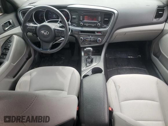 2015 Kia Optima LX with VIN 5XXGM4A78FG483699, listed as a Copart auction lot 50374375 with 110,619 mi miles and Salvage Title. Bid and sale history available at DreamBid. Image 8.