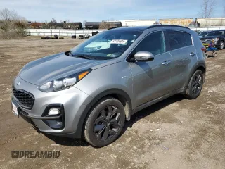 2020 Kia Sportage S with VIN KNDP6CAC0L7657061, listed as a Copart auction lot 52208695 with 113,861 mi miles and Salvage Title. Bid and sale history available at carsss.com. Image 1.