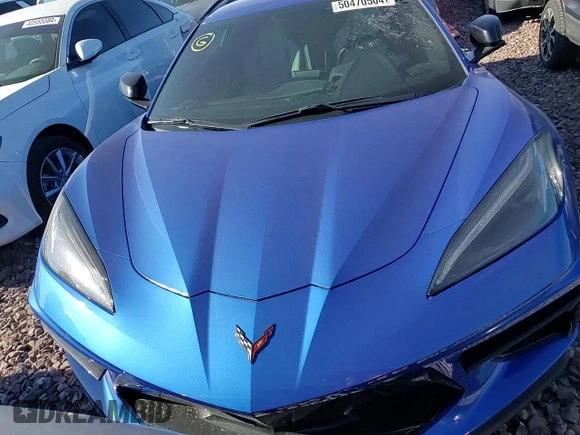 2021 Chevrolet Corvette 1LT with VIN 1G1YA3D49M5105734, listed as a Copart auction lot 77489204 with 17,094 mi miles and Salvage Title. Bid and sale history available at carsss.com. Image 11.