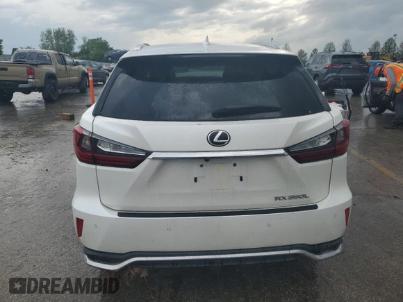 2020 Lexus RX 350L with VIN JTJHZKFA0L2025443, listed as a Copart auction lot 55169035 with Not provided miles and Salvage title. Bid and sale history available at DreamBid. Image 6.