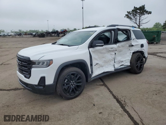 2023 GMC Acadia SLE z VIN 1GKKNKL47PZ266226, wystawiony jako Copart lot #57399065 z przebiegiem 496 mil mil oraz Czysty tytuł • Clean title. Historia ofert i sprzedaży dostępna na DreamBid. Obrazek 1.