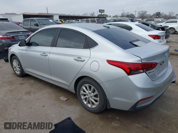 2020 Hyundai Accent SE with VIN 3KPC24A63LE126821, listed as a IAAI auction lot 41555407 with 33,639 mi miles. Bid and sale history available at carsss.com. Image 3.