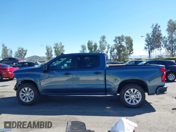 2024 Chevrolet Silverado 1500 Custom with VIN 3GCPABEK0RG293473, listed as a IAAI auction lot 41866907 with 21,266 mi miles and . Bid and sale history available at DreamBid. Image 14.
