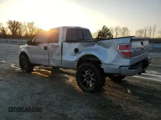 2009 Ford F-150 STX with VIN 1FTRX12879KB52256, listed as a Copart auction lot 44255075 with 211,613 mi miles and Salvage Title. Bid and sale history available at carsss.com. Image 2.