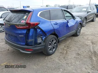 2022 Honda CR-V EX z VIN 7FARW2H55NE018038, wystawiony jako IAAI lot #42066301 z przebiegiem 33 197 mil mil oraz . Historia ofert i sprzedaży dostępna na DreamBid. Obrazek 4.