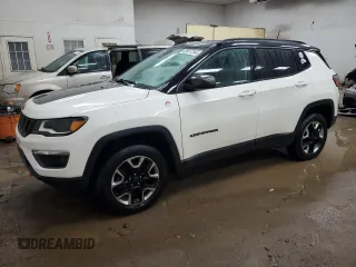 2018 Jeep Compass Trailhawk with VIN 3C4NJDDBXJT255622, listed as a Copart auction lot 85917244 with 73,388 mi miles and Clean Title. Bid and sale history available at carsss.com. Image 1.