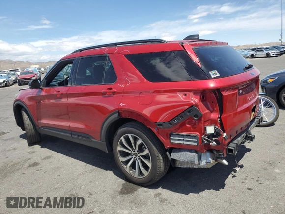 2025 Ford Explorer ST-Line with VIN 1FMUK7KH9SGA40462, listed as a Copart auction lot 54848405 with 8,111 mi miles and Salvage title. Bid and sale history available at DreamBid. Image 2.
