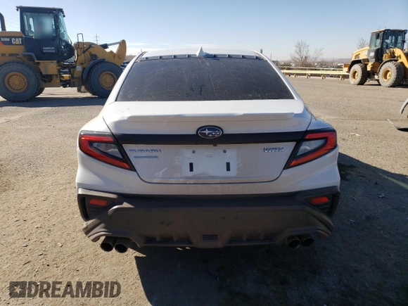 2022 Subaru WRX Premium with VIN JF1VBAF62N9018882, listed as a Copart auction lot 45799875 with 26,035 mi miles and Salvage Title. Bid and sale history available at carsss.com. Image 6.