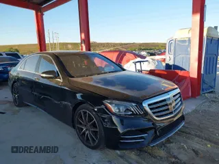 2018 Mercedes-Benz S-Class S 450 with VIN WDDUG6GBXJA361972, listed as a IAAI auction lot 41759937 with 122,074 mi miles. Bid and sale history available at carsss.com. Image 1.