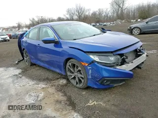 2019 Honda Civic Sport with VIN 2HGFC2F82KH536524, listed as a Copart auction lot 45204115 with 74,808 mi miles and Salvage Title. Bid and sale history available at DreamBid. Image 11.