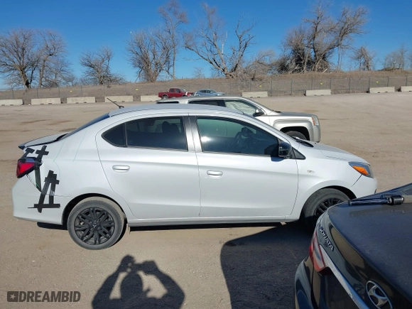 2022 Mitsubishi Mirage G4 ES with VIN ML32FUFJ5NHF03326, listed as a IAAI auction lot 41340720 with 15,621 mi miles. Bid and sale history available at carsss.com. Image 13.