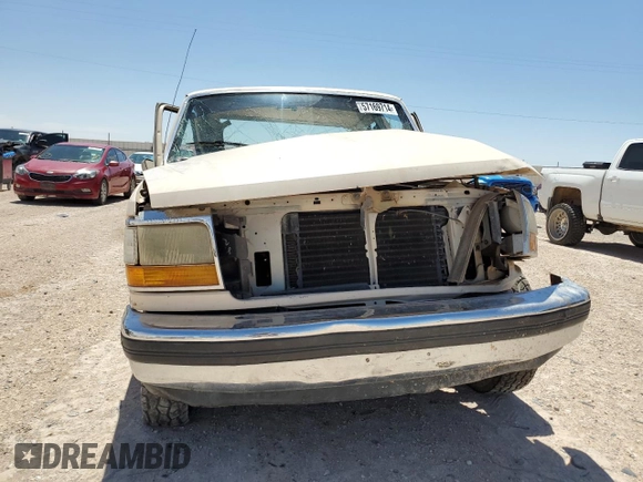 1992 Ford F-150 with VIN 1FTEX15N3NKA00727, listed as a Copart auction lot 57169714 with Not Provided miles and Salvage Title. Bid and sale history available at carsss.com. Image 5.
