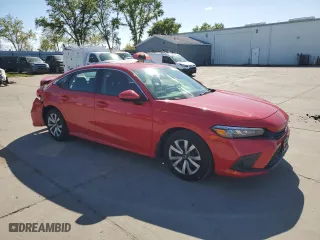 2023 Honda Civic Sedan LX with VIN 2HGFE2F25PH538412, listed as a Copart auction lot 51619505 with 19,752 mi miles and Salvage Title. Bid and sale history available at carsss.com. Image 4.