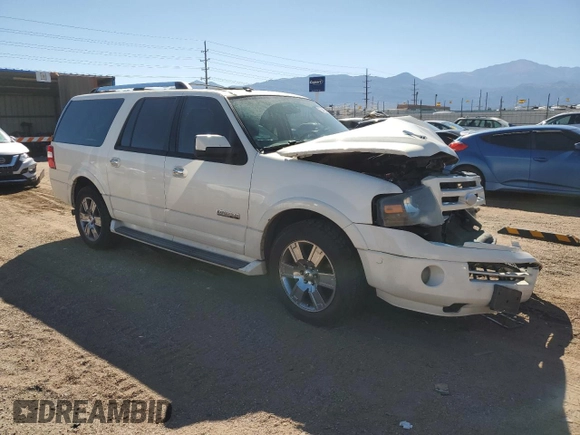 2008 Ford Expedition EL Limited with VIN 1FMFK20558LA02098, listed as a Copart auction lot 73249524 with 166,869 mi miles and Non Repairable. Bid and sale history available at carsss.com. Image 4.