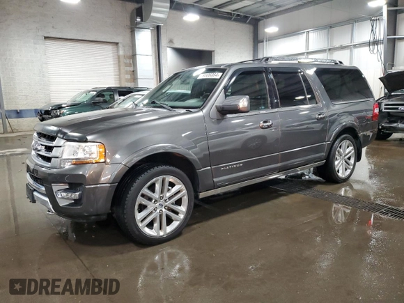 2015 Ford Expedition Max Platinum with VIN 1FMJK1MT5FEF21604, listed as a Copart auction lot 79306064 with 206,641 mi miles and Salvage title. Bid and sale history available at DreamBid. Image 1.