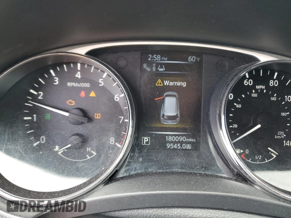 2014 Nissan Rogue SL with VIN 5N1AT2MV5EC780205, listed as a Copart auction lot 49141294 with 180,090 mi miles and Salvage Title. Bid and sale history available at carsss.com. Image 9.
