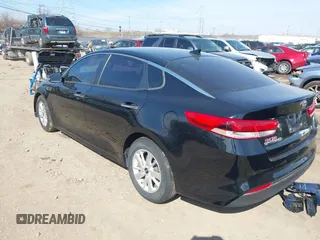 2018 Kia Optima LX with VIN 5XXGT4L32JG249287, listed as a IAAI auction lot 41701434 with 92,390 mi miles and . Bid and sale history available at DreamBid. Image 3.